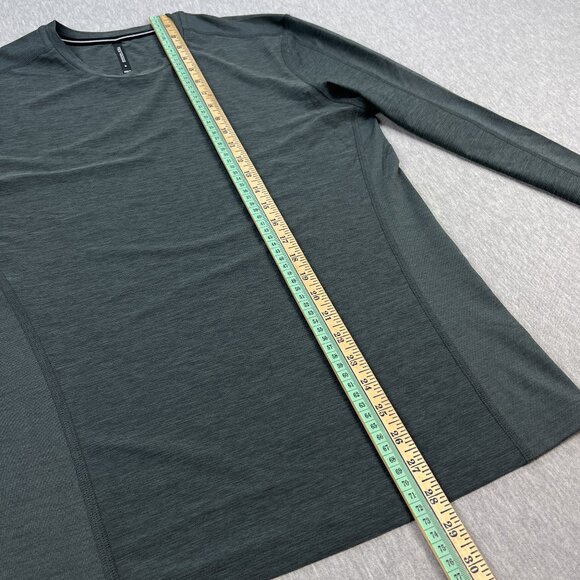 Ten Thousand Versatile Shirt Mens S Long Sleeve Heather Gray Mesh Training Crew - Picture 9 of 10